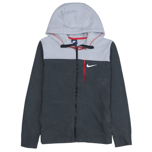 Nike Men's Grey Full Zip Hoodie L Sports Fleece Jacket