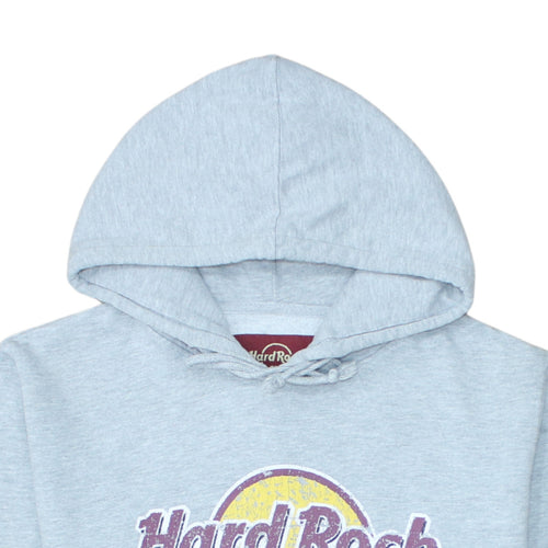 Hard Rock Cafe Oslo Mens Grey Pullover Hoodie Medium