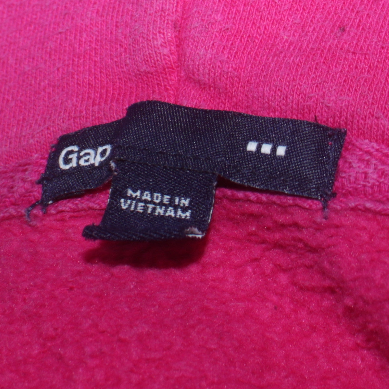 GAP Women's Pink Full Zip Hoodie Size M Cotton Blend Logo Hooded Sweatshirt