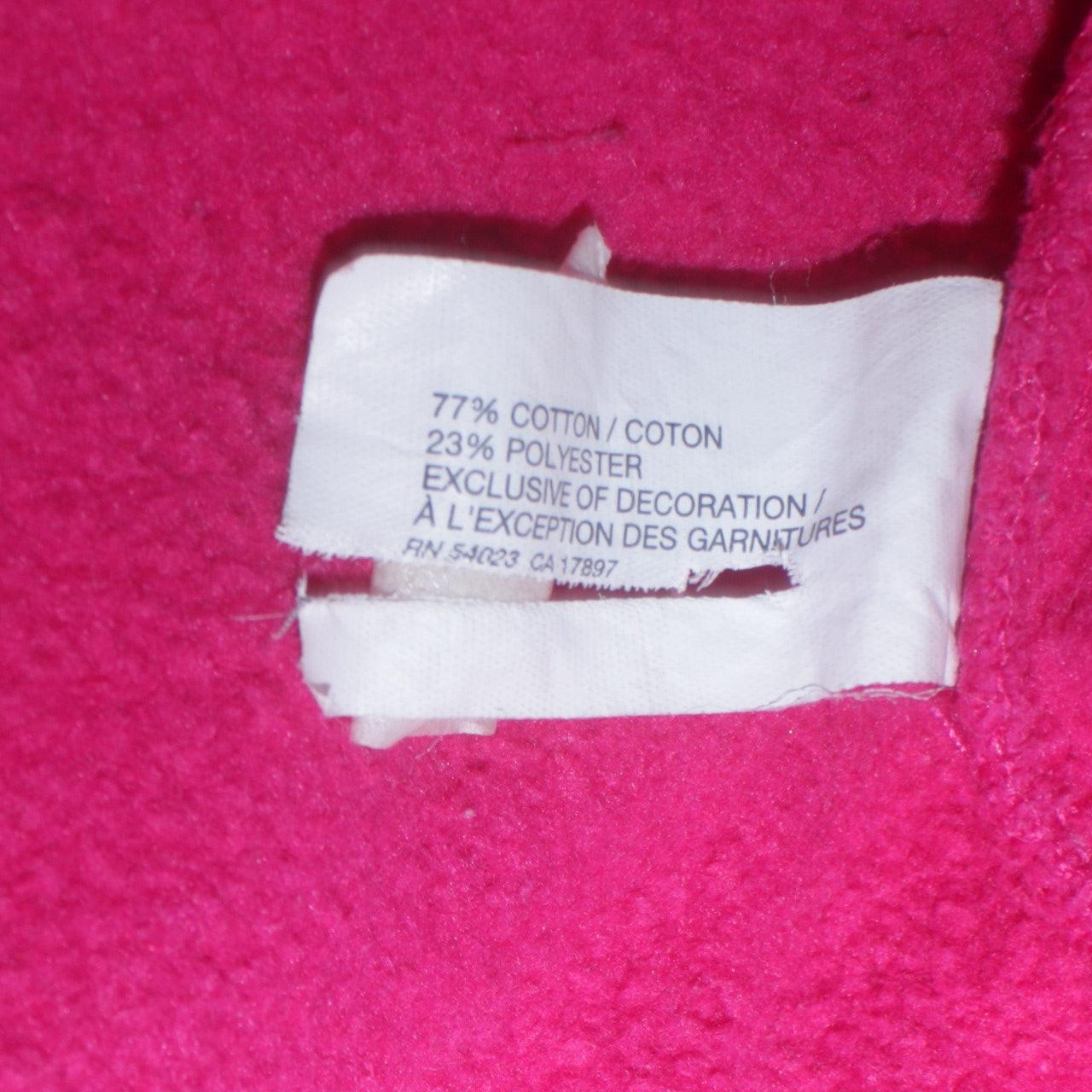 GAP Women's Pink Full Zip Hoodie Size M Cotton Blend Logo Hooded Sweatshirt