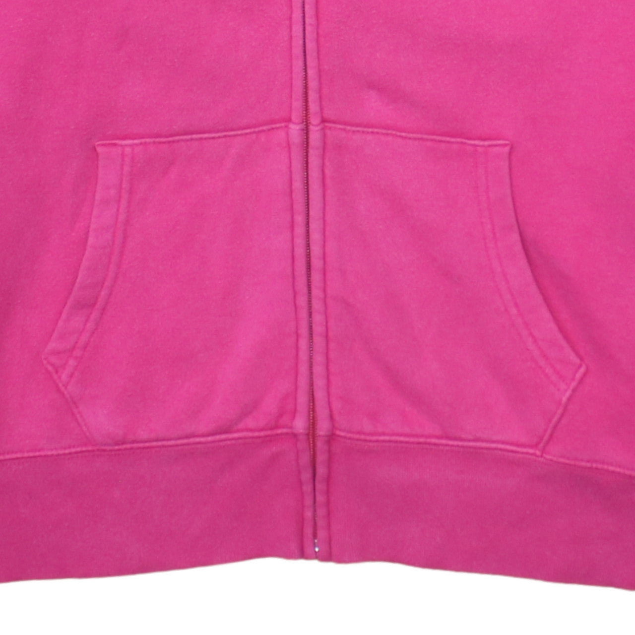 GAP Women's Pink Full Zip Hoodie Size M Cotton Blend Logo Hooded Sweatshirt
