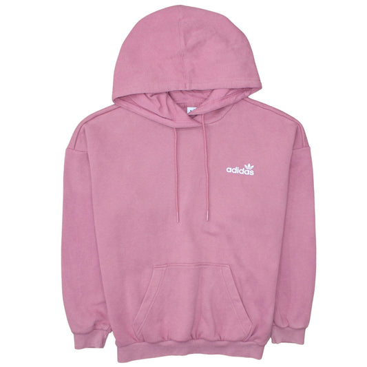 Adidas Womens Pink Pullover Hoodie XS Cotton Blend Casual