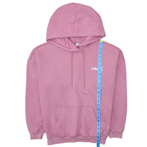 Adidas Womens Pink Pullover Hoodie XS Cotton Blend Casual