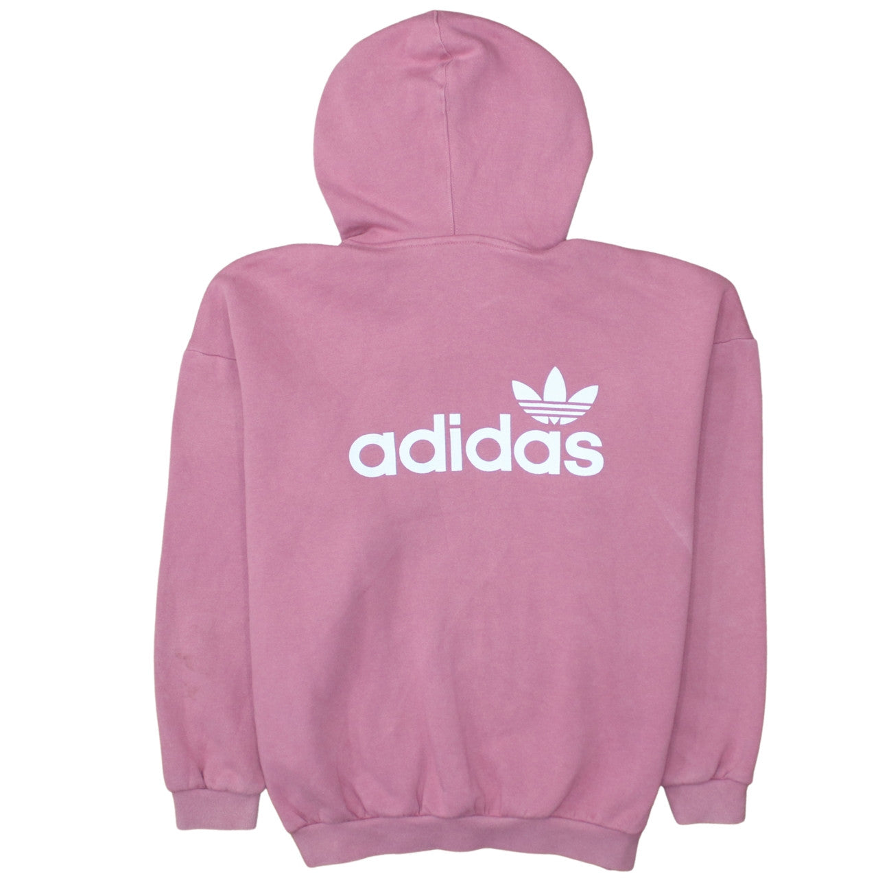 Adidas Womens Pink Pullover Hoodie XS Cotton Blend Casual