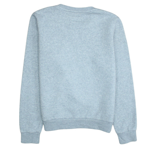 Converse Mens Grey L Crew Neck Pullover Fleece Sweatshirt
