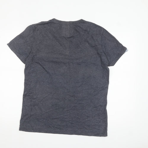 Superdry Men's Grey Graphic Athletic Short Sleeve T-Shirt Size L