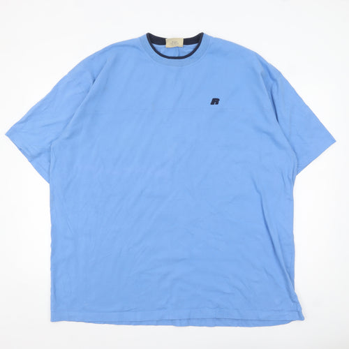 Russell Athletic Men's Blue 3XL Pro Cotton Crew Neck T-Shirt