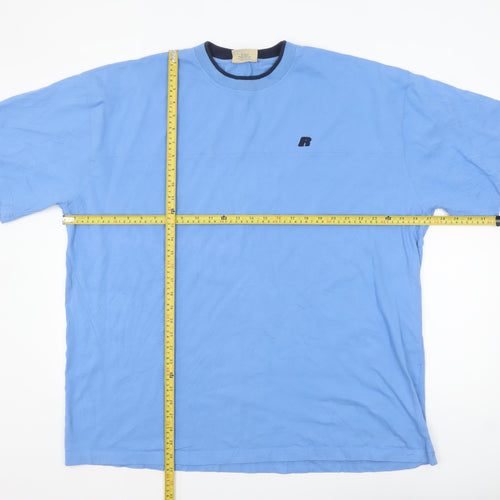Russell Athletic Men's Blue 3XL Pro Cotton Crew Neck T-Shirt