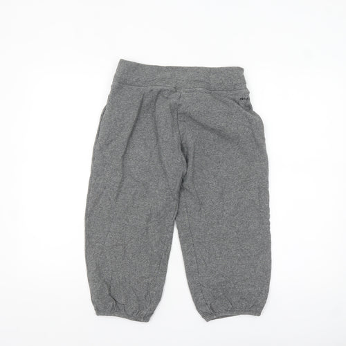 Nike Women’s Grey Dri-FIT Sweat Shorts S Regular Fit Activewear