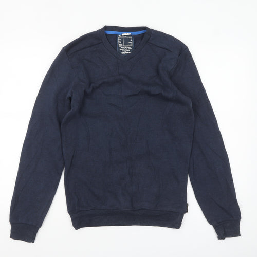 Quechua Men's Blue XS V-Neck Fleece Pullover Jumper