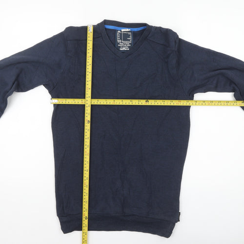 Quechua Men's Blue XS V-Neck Fleece Pullover Jumper