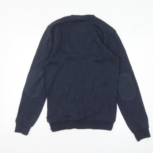Quechua Men's Blue XS V-Neck Fleece Pullover Jumper