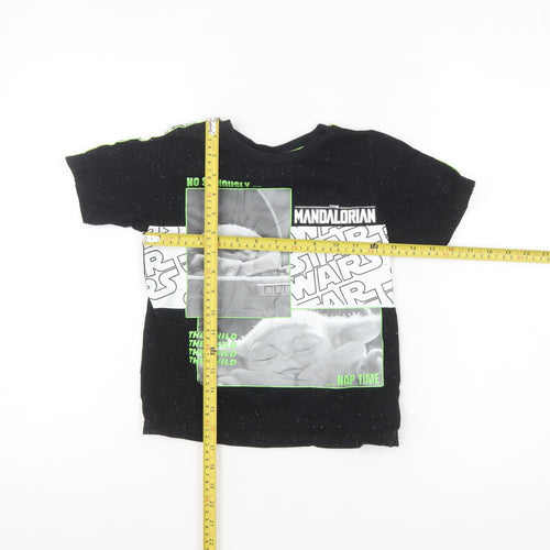 Tu Star Wars Boys Black 6-7 Years Short Sleeve Graphic T-Shirt