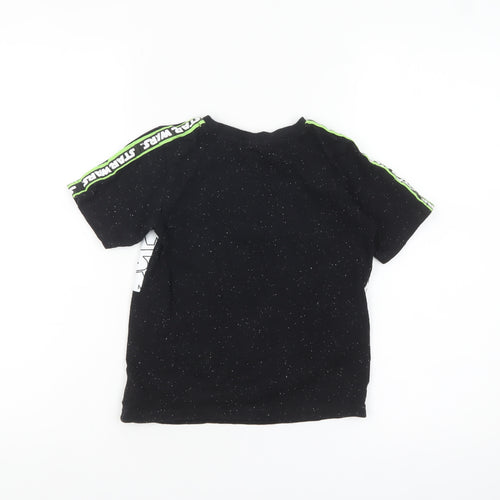 Tu Star Wars Boys Black 6-7 Years Short Sleeve Graphic T-Shirt