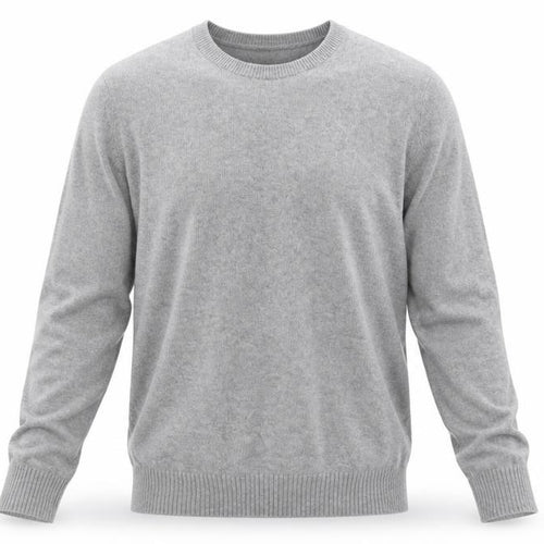 Maine New England Men's Grey Cotton Crew Neck Jumper Medium