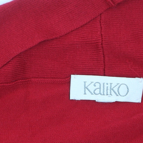 Kaliko Women’s Red Long Sleeve Shrug Cardigan Size 18