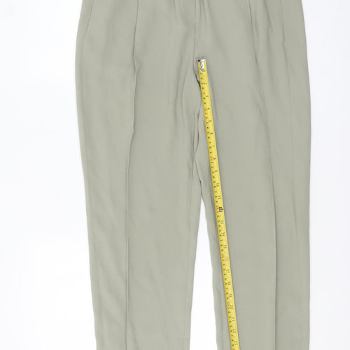 Marks and Spencer Women’s Green Size 12 Long Straight Trousers