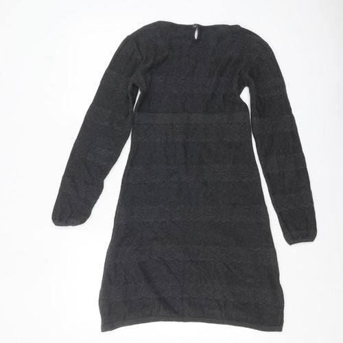 FatFace Womens Black Cotton Jumper Dress Size 8
