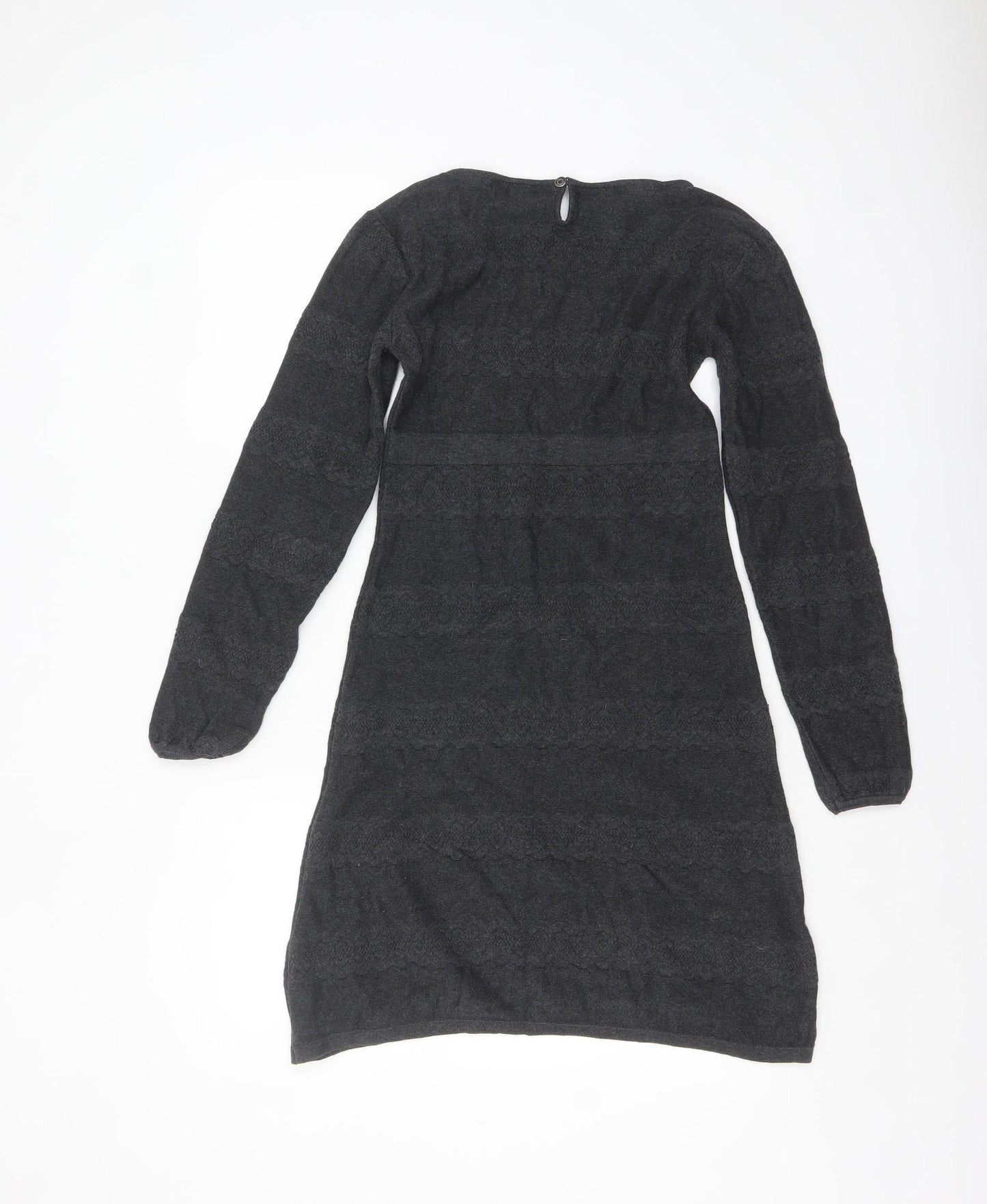 FatFace Womens Black Cotton Jumper Dress Size 8