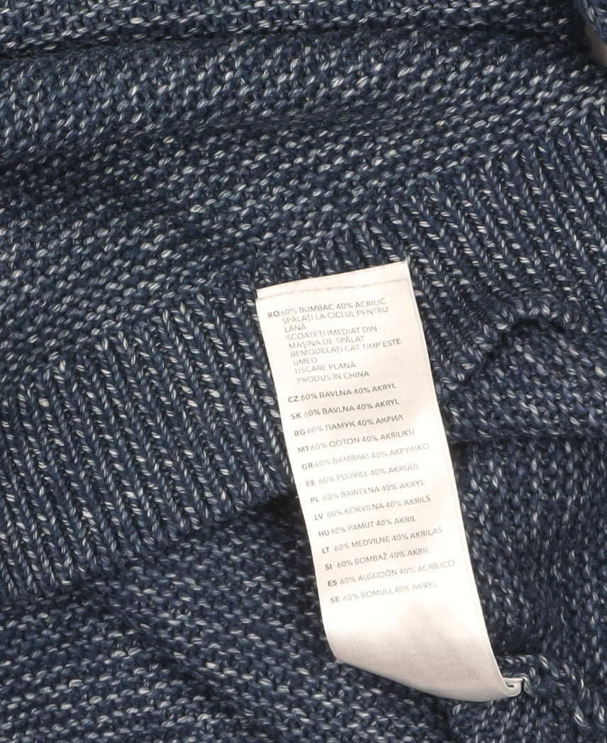 RJR John Rocha Women's Blue Cotton Knit Jumper Size 14