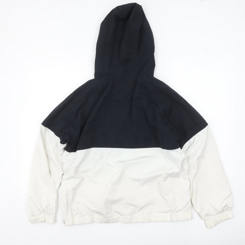 Crew Clothing Company Women’s Black & White Hooded Anorak Jacket Size 12