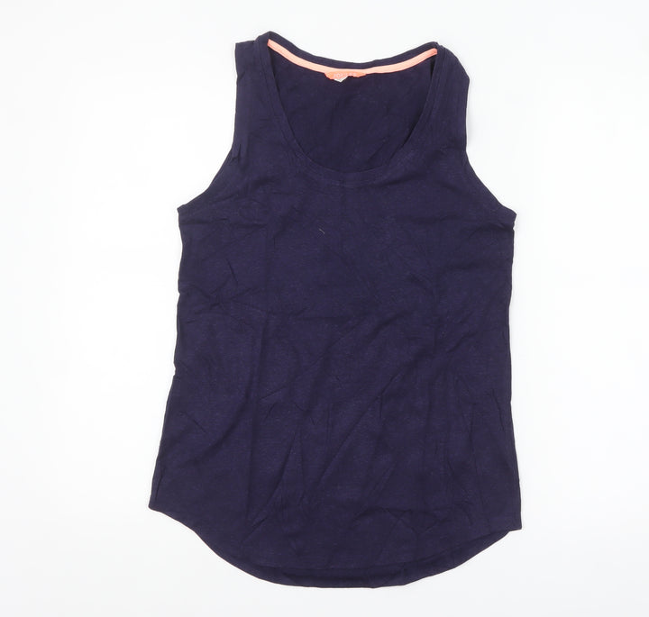 Joules Women's Blue Size 10 Basic Tank Top Sleeveless Jersey