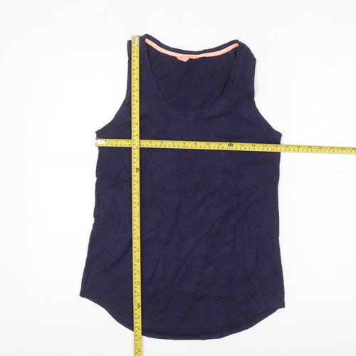 Joules Women's Blue Size 10 Basic Tank Top Sleeveless Jersey