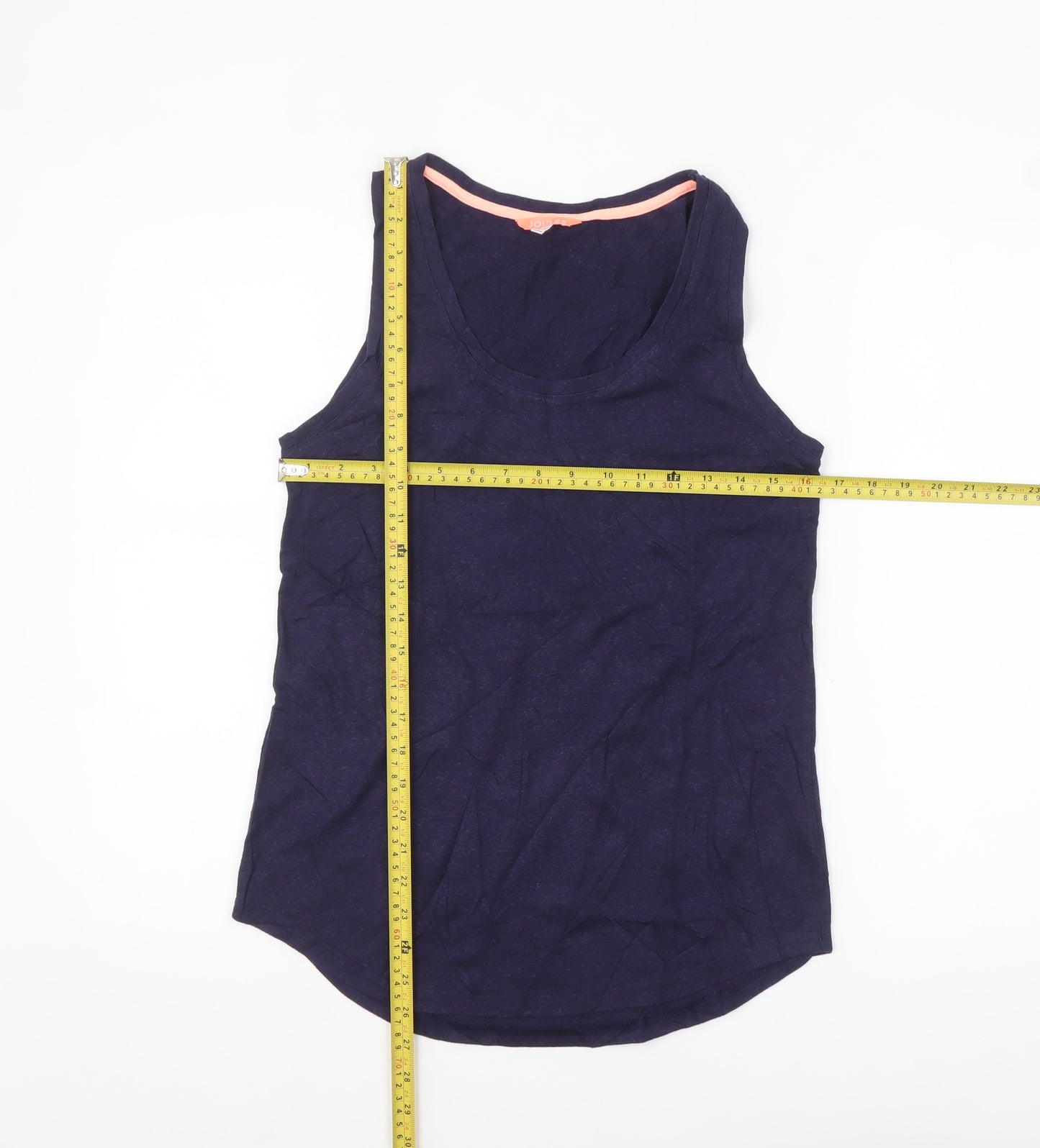 Joules Women's Blue Size 10 Basic Tank Top Sleeveless Jersey