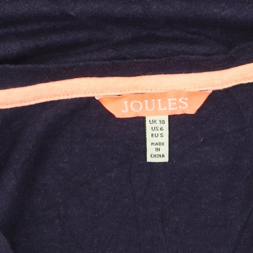 Joules Women's Blue Size 10 Basic Tank Top Sleeveless Jersey
