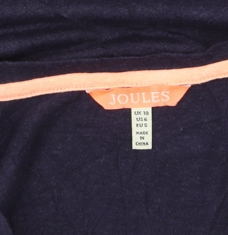 Joules Women's Blue Size 10 Basic Tank Top Sleeveless Jersey