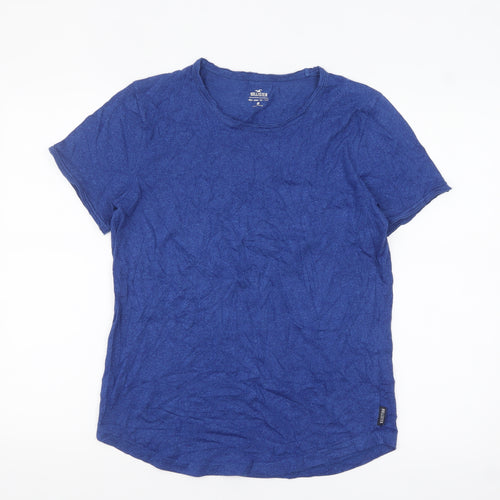 Hollister Women's Blue XS Basic Crew Neck T-Shirt