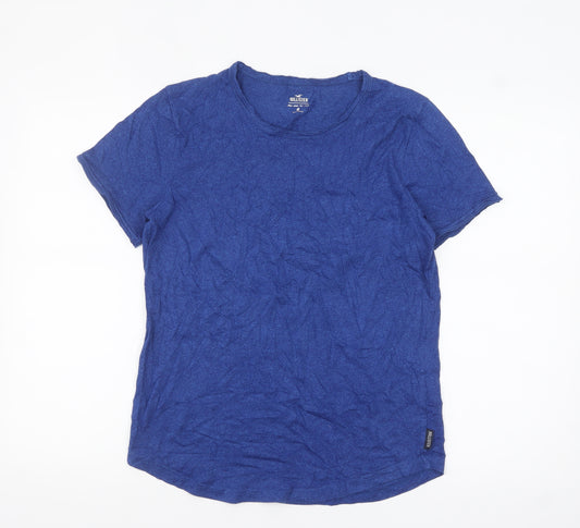 Hollister Women's Blue XS Basic Crew Neck T-Shirt