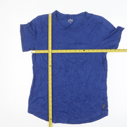 Hollister Women's Blue XS Basic Crew Neck T-Shirt