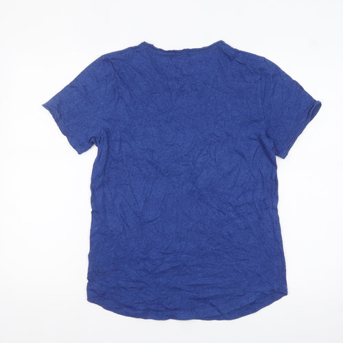 Hollister Women's Blue XS Basic Crew Neck T-Shirt