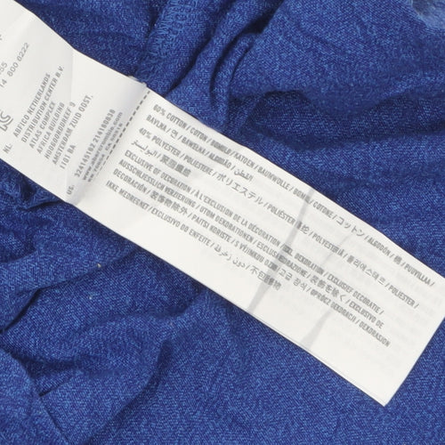 Hollister Women's Blue XS Basic Crew Neck T-Shirt