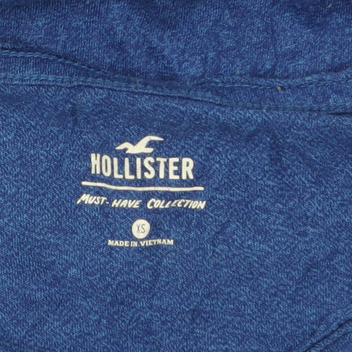 Hollister Women's Blue XS Basic Crew Neck T-Shirt