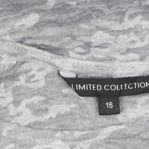 Marks and Spencer Women’s Grey Scoop Neck Studded T-Shirt Size 16
