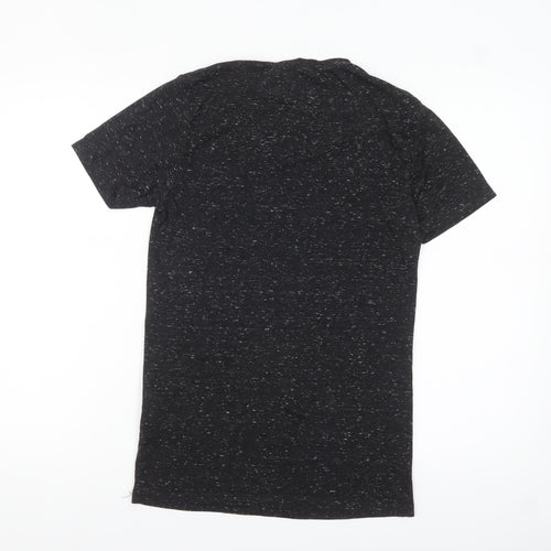 Star Wars Men's Black Graphic T-Shirt Small Movie Logo Short Sleeve