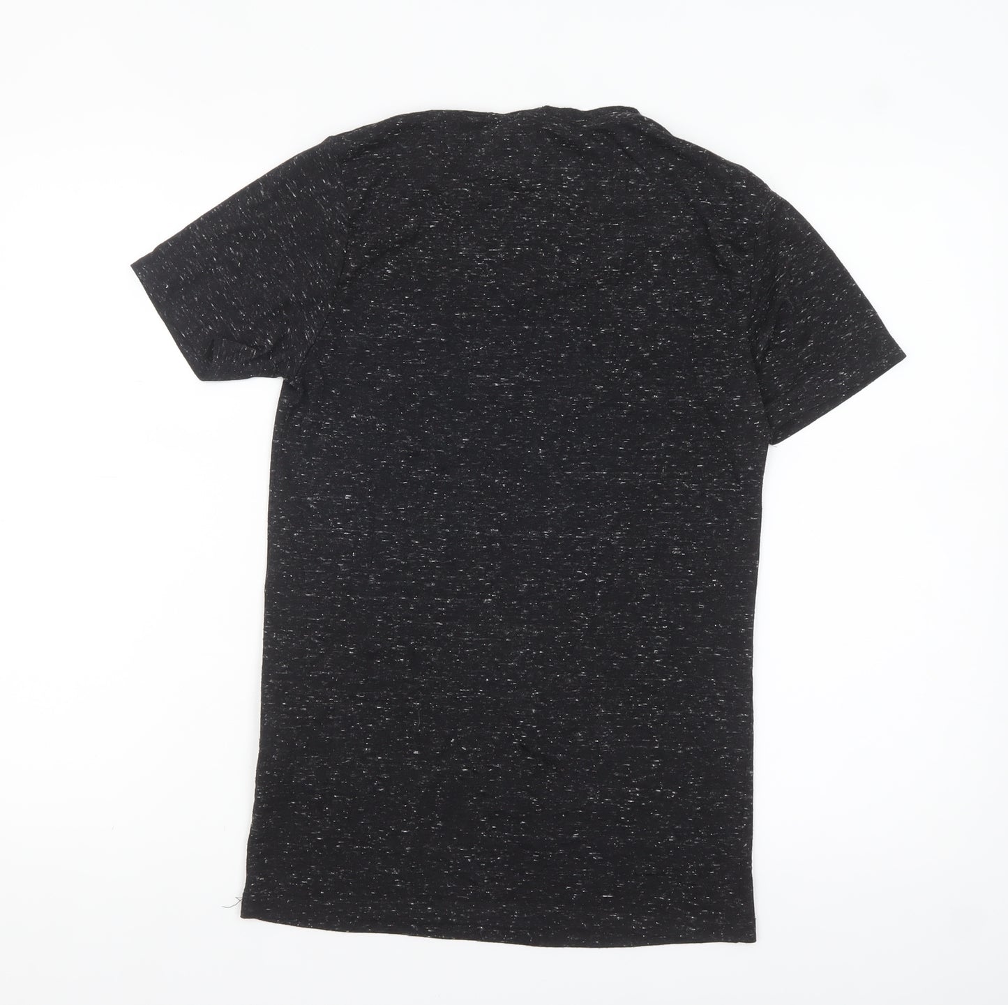 Star Wars Men's Black Graphic T-Shirt Small Movie Logo Short Sleeve