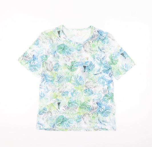 Anne de Lancay Women’s Multicoloured Tropical Cotton T-Shirt S