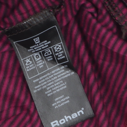 Rohan Womens Multicoloured Striped Long Sleeve Quick Dry T-Shirt Size 18