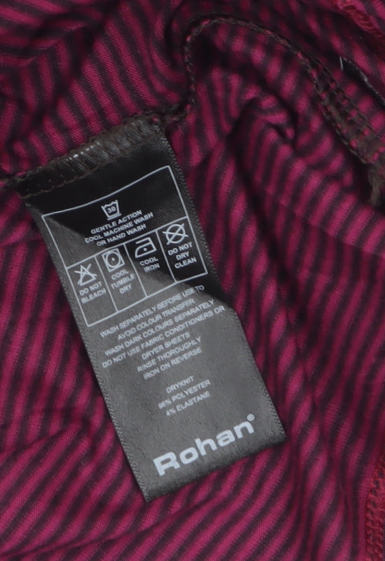 Rohan Womens Multicoloured Striped Long Sleeve Quick Dry T-Shirt Size 18