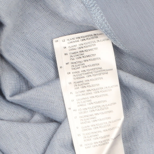 RJR John Rocha Women's Blue 3/4 Sleeve Scoop Neck Blouse Size 10