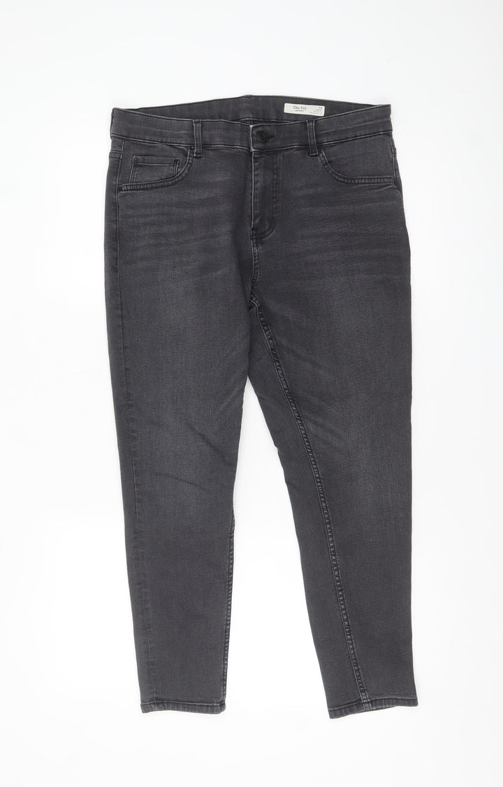 Marks and Spencer Women’s Grey Skinny Jeans Size 14 Short Denim