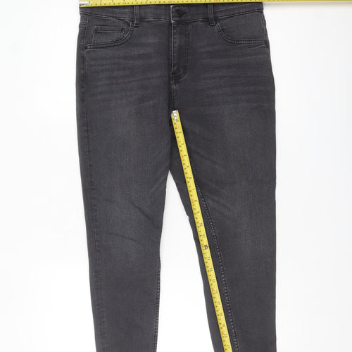 Marks and Spencer Women’s Grey Skinny Jeans Size 14 Short Denim