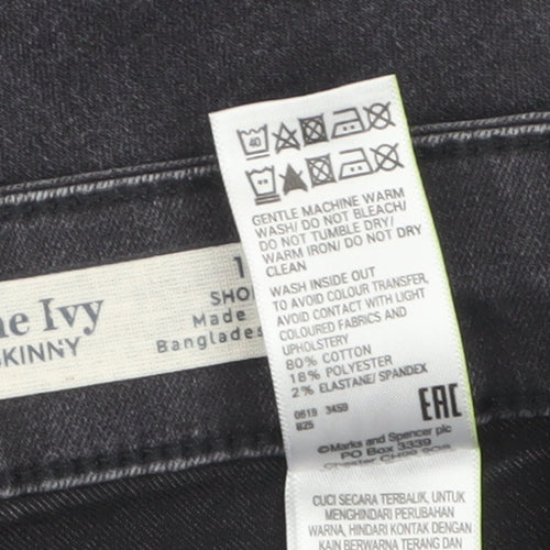 Marks and Spencer Women’s Grey Skinny Jeans Size 14 Short Denim