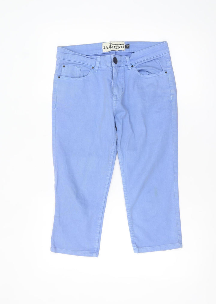 Jailbird Women's Blue Chino Shorts Size 10 Regular Cotton Blend