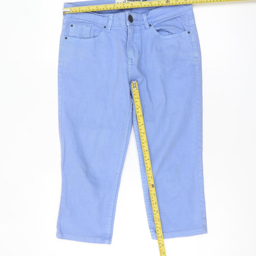 Jailbird Women's Blue Chino Shorts Size 10 Regular Cotton Blend