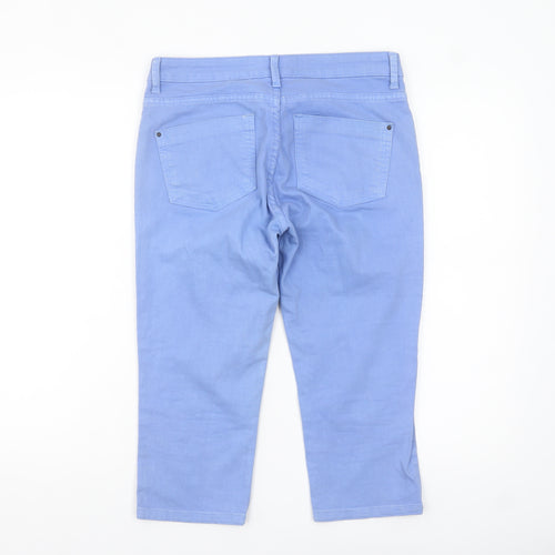 Jailbird Women's Blue Chino Shorts Size 10 Regular Cotton Blend