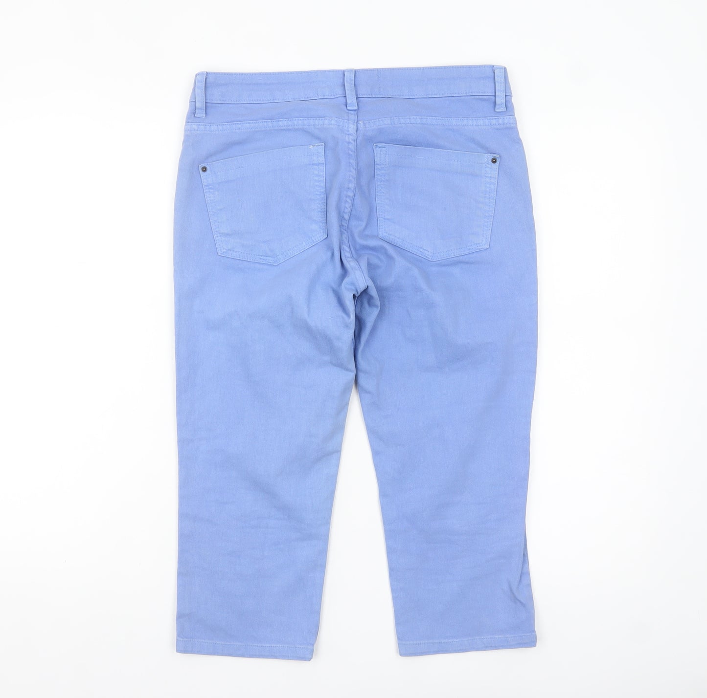Jailbird Women's Blue Chino Shorts Size 10 Regular Cotton Blend